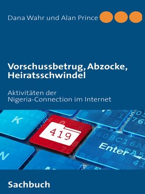cover image of Vorschussbetrug, Abzocke, Heiratsschwindel